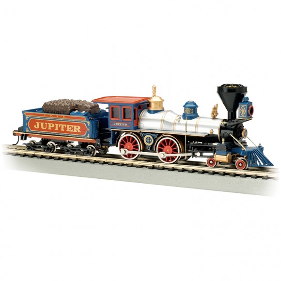Loco Vapeur DCC American Bachmann HO 1/87 – Central Pacific Jupiter 52702, NEUF